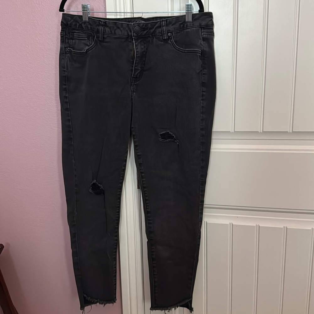 Lane Bryant super stretch black denim jeans